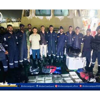 Indian Coast Guard conducts anti-smuggling operation off Mundra coast in Gujarat