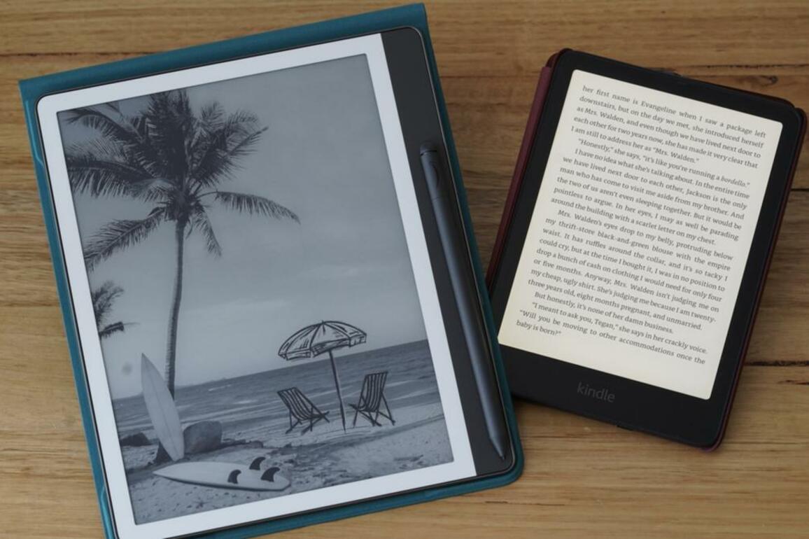 Read and sketch with Kindle