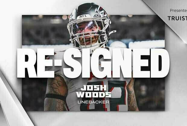 Falcons re-sign LB Josh Woods