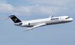 An Alliance Fokker 100 jet in flight. Photo: Phil Vabre