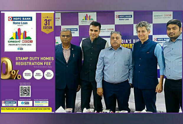 CREDAI-MCHI announces zero stamp duty & registration charges for all home sales at India's Largest Property Expo 2024, Jan 26-28, Jio World Convention Centre, Mumbai