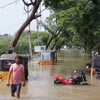Cyclone Montha aftermath: Heavy rains trigger flooding in Warangal, food supplied by drones to stranded residents