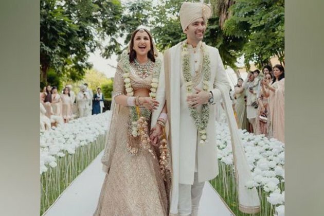 Raghav Chadha, Parineeti Chopra gave major couple goal with matching wedding ensembles