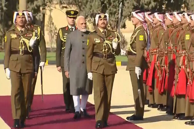 PM Modi receives ceremonial welcome upon arrival in Amman