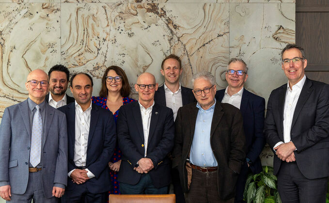 From left: Skanska UK head of pensions Mohsin Harhara; Russell Investments fiduciary manager and client CIO Aqib Merchant; Zedra Governance client director Payam Kazemian; Capital Cranfield professional trustee Michele Hirons Wood; Pi Partnership accredited professional trustee Mike Weston; Russell Investments head of UK fiduciary management Simon Partridge; Cambridge Colleges’ Federated Pension Scheme chairman Robin Ellison; Independent Governance Group trustee director Tim Giles; and PP editor Jonathan Stapleton. From left: Skanska UK head of pensions Mohsin Harhara; Russell Investments fiduciary manager and client CIO Aqib Merchant; Zedra Governance client director Payam Kazemian; Capital Cranfield professional trustee Michele Hirons Wood; Pi Partnership accredited professional trustee Mike Weston; Russell Investments head of UK fiduciary management Simon Partridge; Cambridge Colleges’ Federated Pension Scheme chairman Robin Ellison; Independent Governance Group trustee director Tim Giles; and PP editor Jonathan Stapleton.