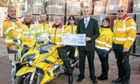Blood Bikes receives charitable boost from Russell