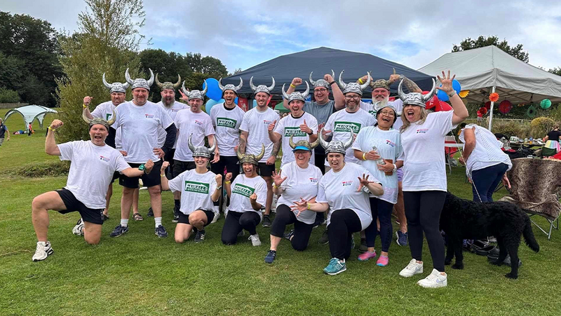 Builders merchants band together to race a dragon 
