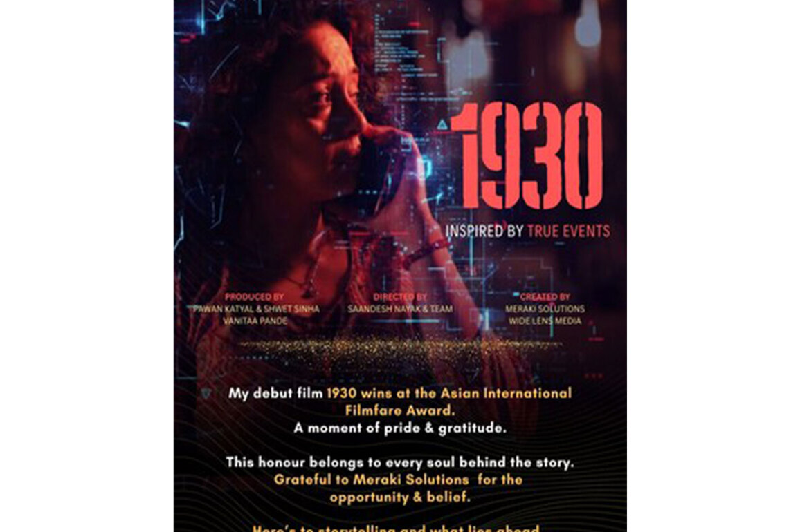 Vanitaa Pande's Cyber-crime Short Film 1930 Wins Multiple Honours Ahead of Hungama OTT Release
