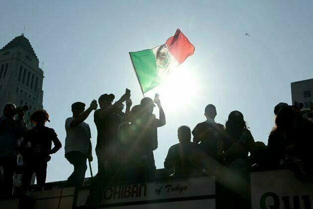 Mexican flags flown during immigration protests bother white people a lot more than other Americans
