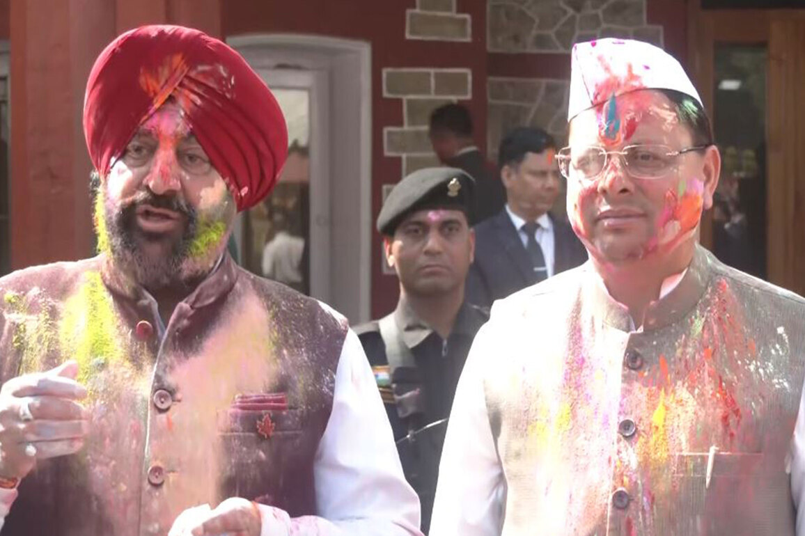 Uttarakhand CM, Governor celebrated Holi at Lok Bhawan, extend greetings
