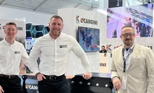 (l-r) Ryan Ginty, managing director at Auger Torque Europe, Bryn Bailey, sales and marketing director at Auger Torque Europe and Davide Cangini, CEO of Cangini Benne at Bauma 2025