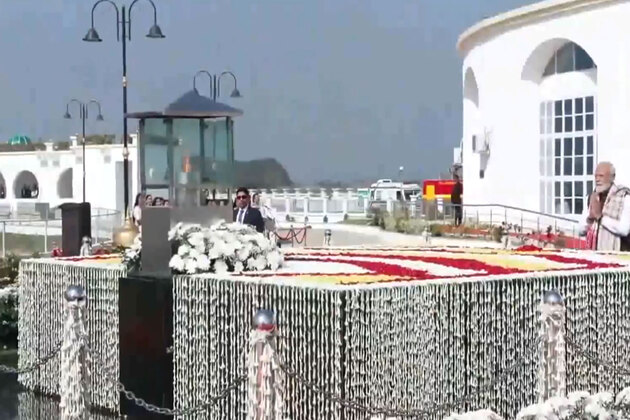 PM Modi pays homage to martyrs of Assam Movement at Swahid Smarak Kshetra in Guwahati