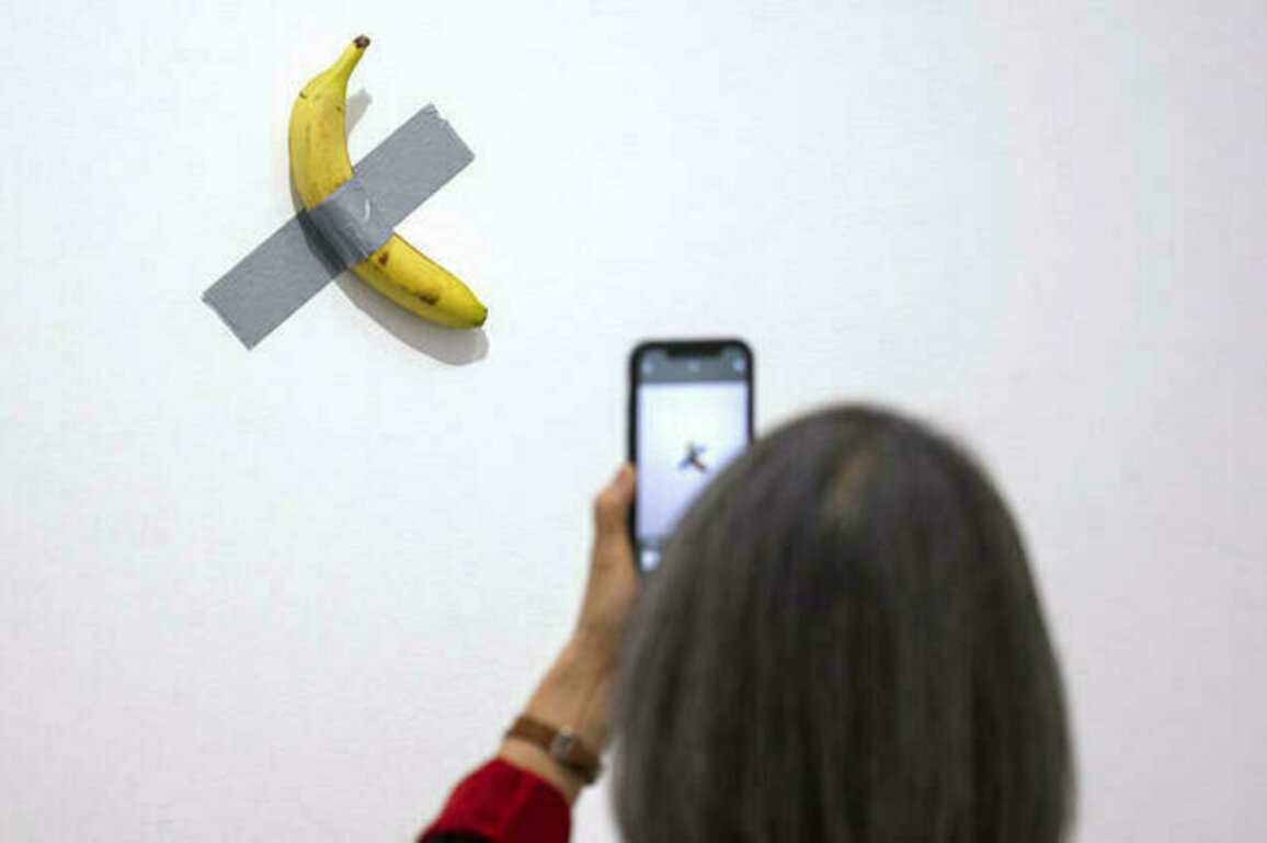 Visitor eats $6.2 million banana artwork at French museum
