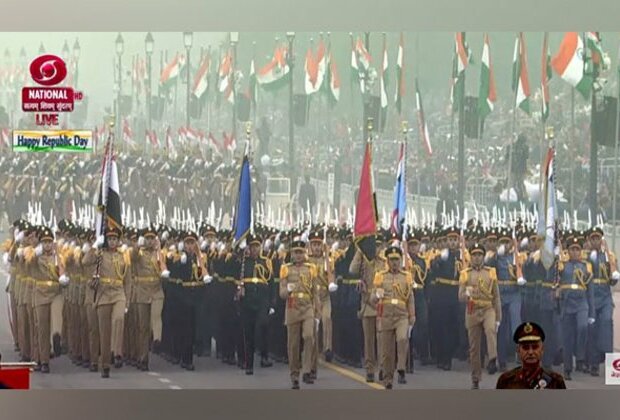 Republic Day Parade kicks off with Egyptian Army contingent's march on Kartavya Path