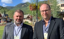 Minera Alamos CEO Darren Koningen (left) and president Dough Ramshaw
