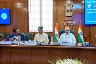 Amit Shah holds review meeting with Andhra CM Naidu on implementation of new criminal laws