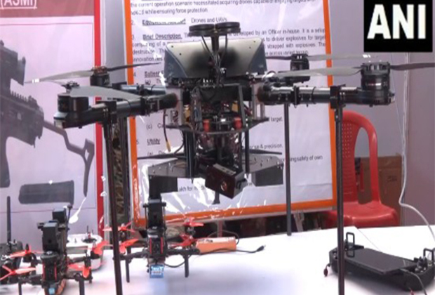 Indian Army displays 'Kamikaze' drone at IIT Jammu Expo