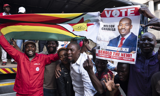 Tense count as Zimbabwe opposition claims election victory Tense count as Zimbabwe opposition claims election victory
