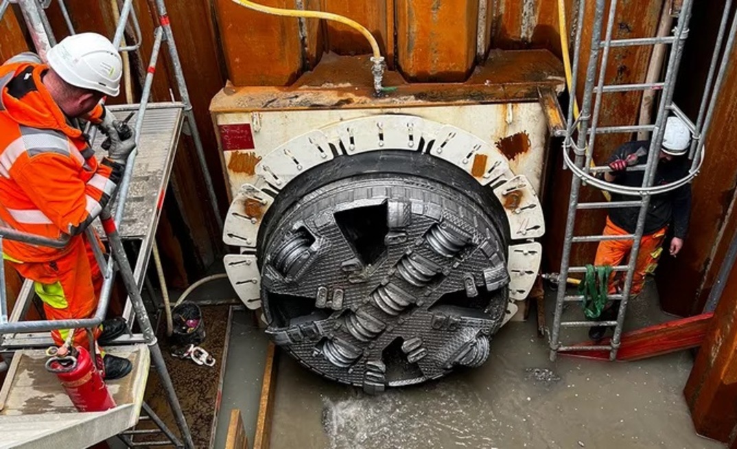 Breakthrough at the pipeline construction site for the Trans Europa Naturgas Pipeline project in Kehl Credit: Herrenknecht