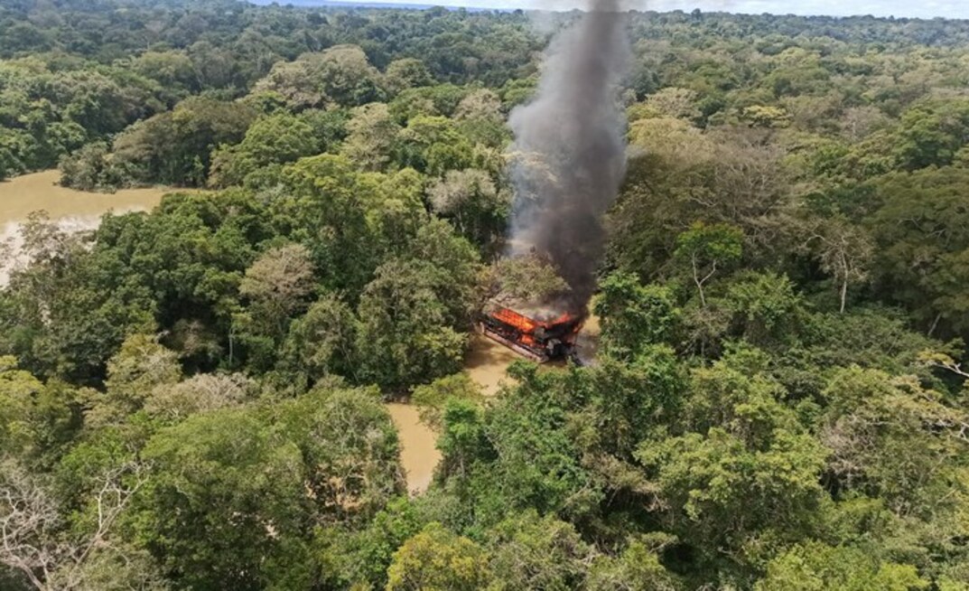 Operação do Ibama em 2020 constatou desmatamento causado pelo garimpo ilegal