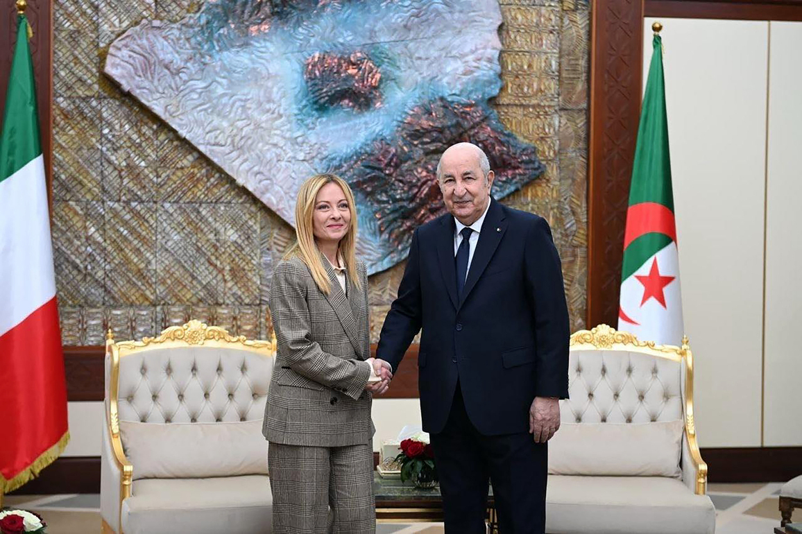 ALGERIA-ALGIERS-PRESIDENT-ITALY-PM-MEETING