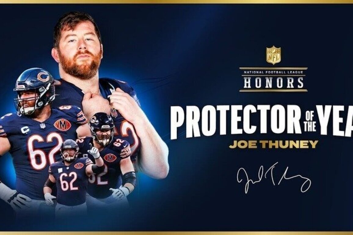 Joe Thuney named 2025 Protector of the Year at NFL Honors