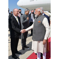 Israeli Envoy to India welcomes PM Modi upon arrival