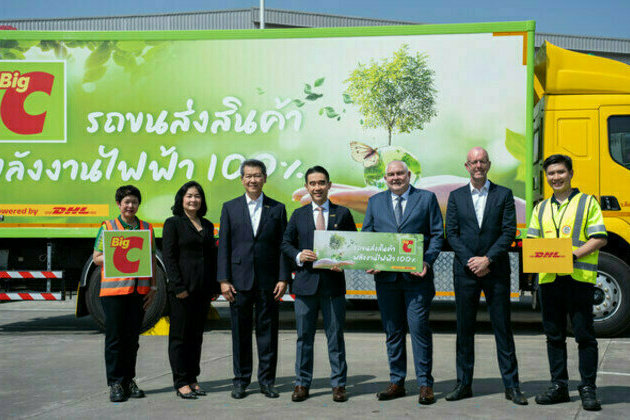 Big C Collabs with DHL Supply Chain Thailand to Deploy Electric Trucks, Aiming to Reduce Carbon Emissions