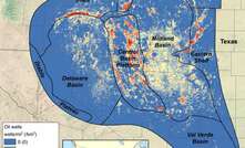 A map showing the range of the Permian Basin and the distribution of oil wells in the region. Image: Bridget Scanlon/UT Austin.