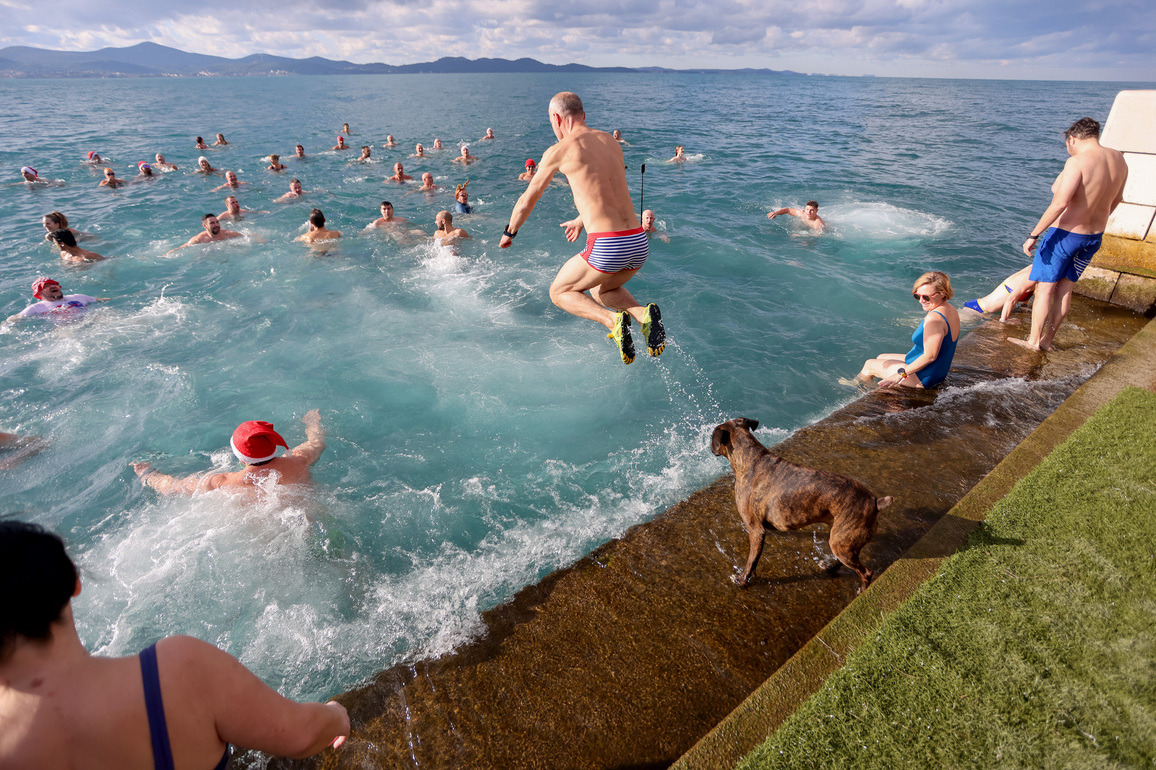 CROATIA-ZADAR-NEW YEAR-SWIMMING