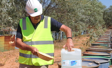  Sheffield Resources managing director Bruce McFadzean checking out the product