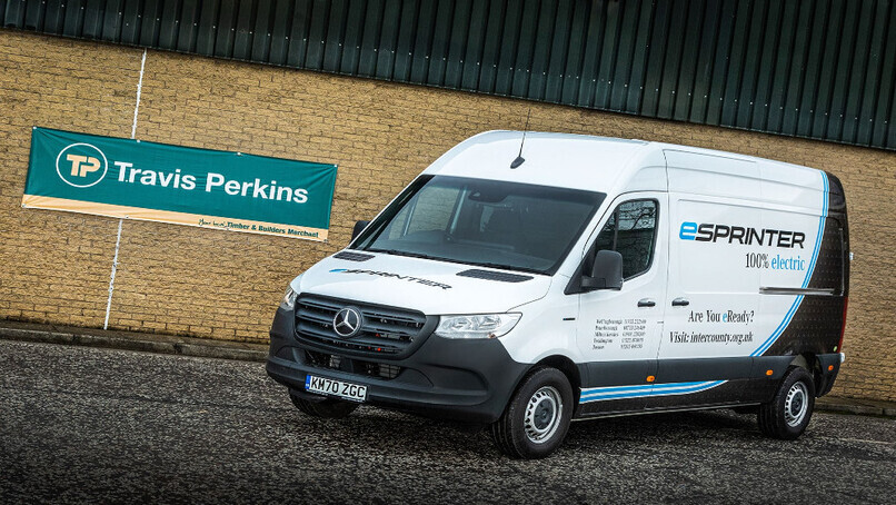 Travis Perkins builds for a brighter future with two clean, 'green' Mercedes-Benz vans