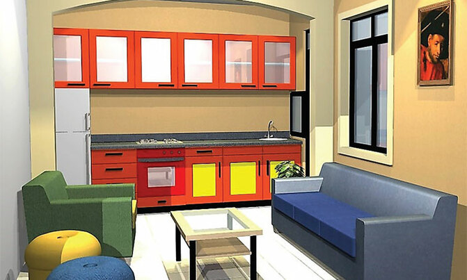 Studio house ideal for bachelors Studio house ideal for bachelors