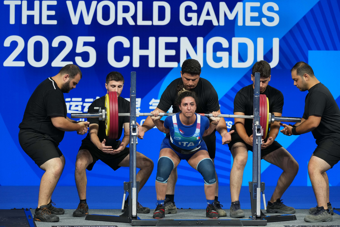 (SP)CHINA-CHENGDU-THE WORLD GAMES 2025-POWERLIFTING-WOMEN'S HEAVYWEIGHT FINAL (CN)