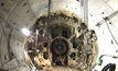 TBM disassembly within the tunnel of the Los Angeles County Metropolitan Transportation Authority’s Westside Purple Line Extension 