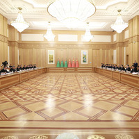 TURKMENISTAN-ASHGABAT-MEREDOV-CHINA-DING XUEXIANG-TALKS-COOPERATION COMMITTEE-MEETING