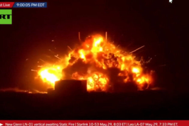 Blue Origin New Glenn rocket explodes on launchpad (VIDEO)