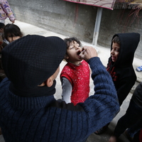 MIDEAST-GAZA-JABALIA-POLIO VACCINATION