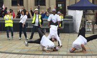 Sig Roofing's Britain's Best Cafe competition hots up with city centre flash mob