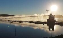 Hydraulic mining operations underway at the Century zinc mine