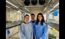  University of Adelaide researchers Emily Mackie, Dr Andrew Barrow and Dr Tatiana Soares da Costa. Image courtesy of Adelaide University.