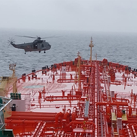 Indian Navy evacuates critically ill sailor from Singapore-flagged oil tanker in mid-sea rescue