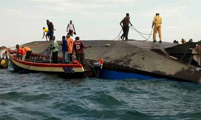 At least 44 dead in Tanzania as ferry capsizes in Lake Victoria At least 44 dead in Tanzania as ferry capsizes in Lake Victoria
