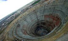 Alrosa's openpit at the Mir pipe in Russia