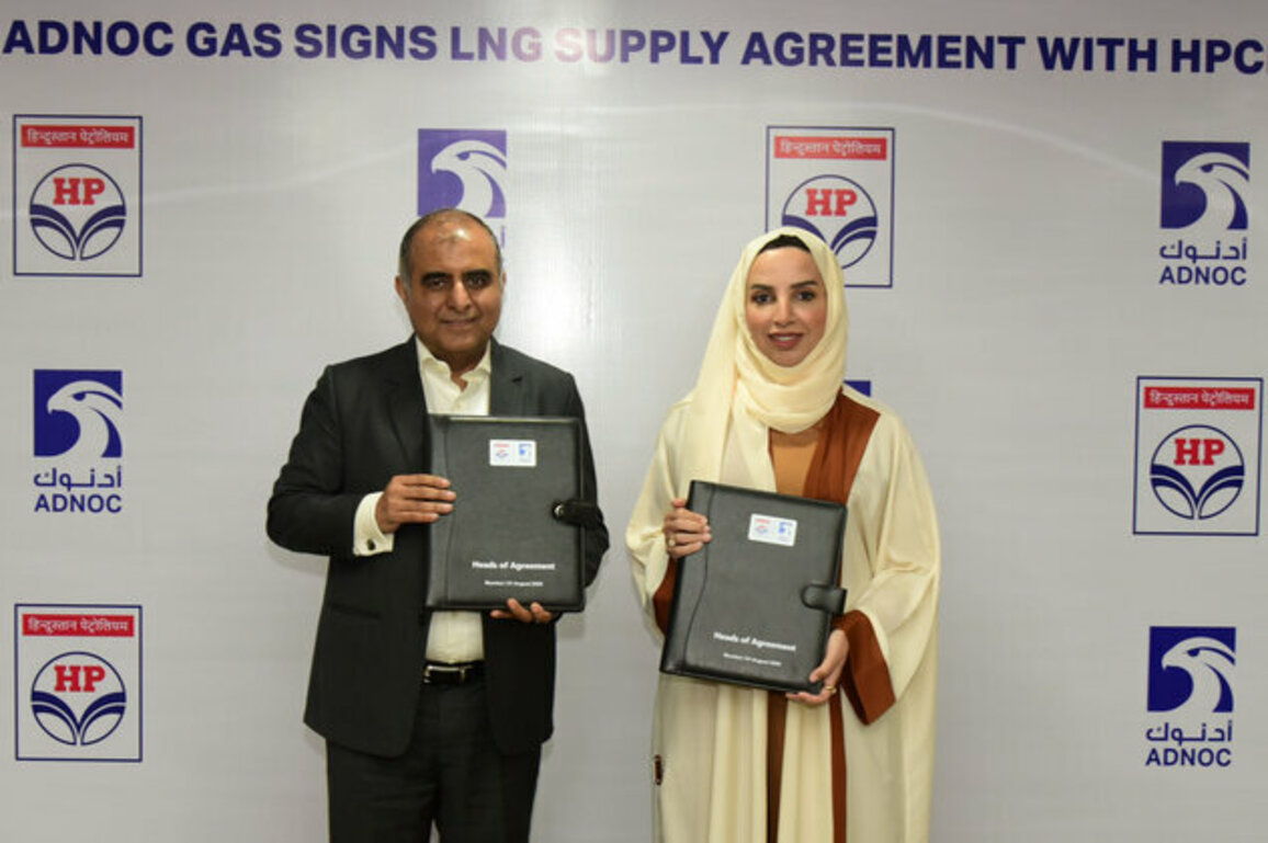 ADNOC Gas signs 10-year LNG supply agreement with Hindustan Petroleum Corporation