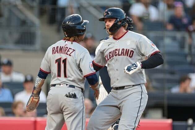 Jose Ramirez homers off Gerrit Cole again as Guardians down Yanks