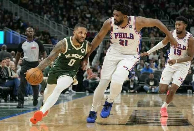 Damian Lillard (43 points), Bucks use 3-point barrage to beat 76ers