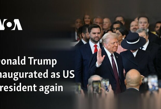 Donald Trump inaugurated as US president again