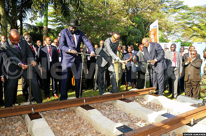  he ganda tandard uage ailway was launched at  unyonyo in ampala on ctober 8 2014