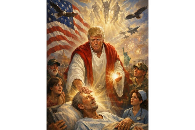 After criticism of Pope Leo, Trump posts image depicting himself as Jesus